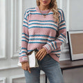 Maglione casual a righe