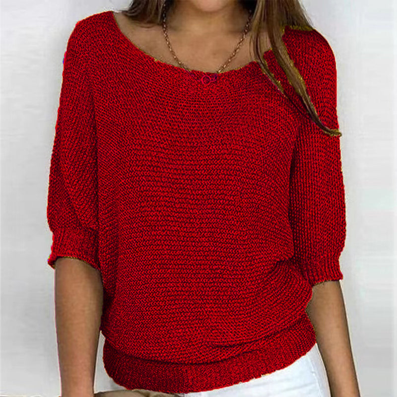 Maglia casual a tinta unita