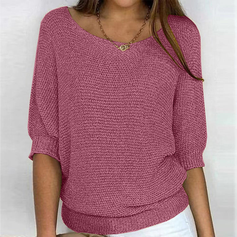 Maglia casual a tinta unita