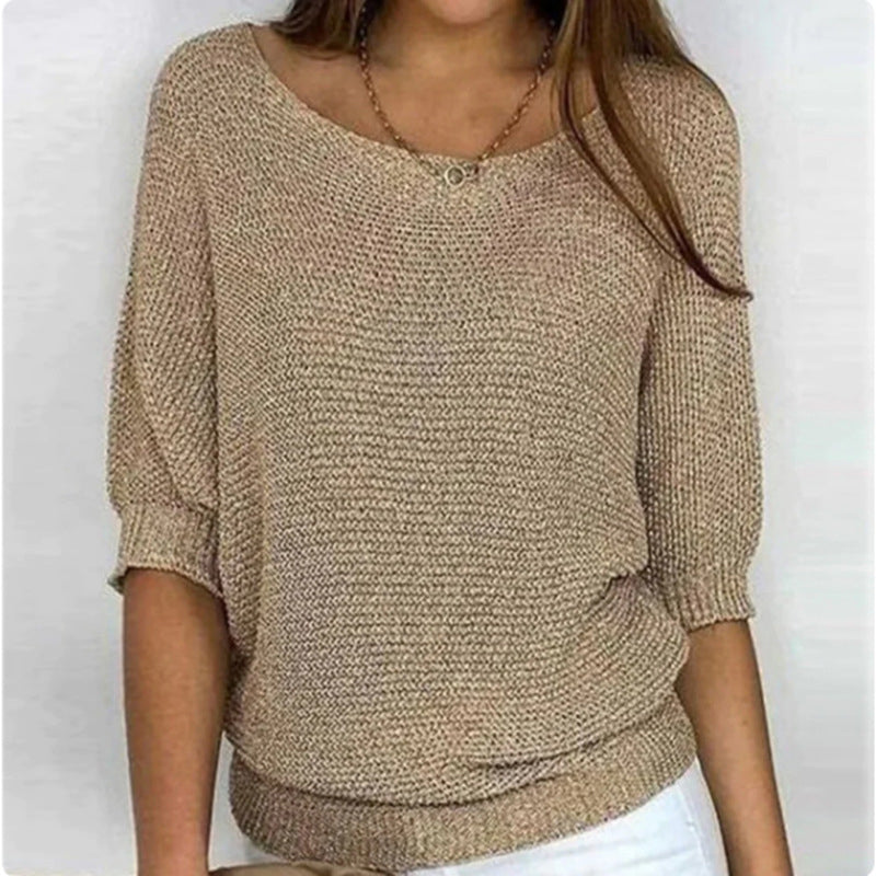 Maglia casual a tinta unita