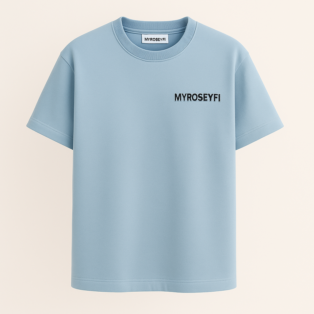 TEE SHIRT BLEU CIEL - MYROSEYFI